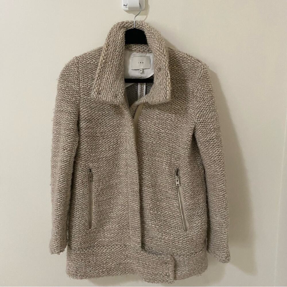 IRO Ajuma Knit Sweater Moto Jacket